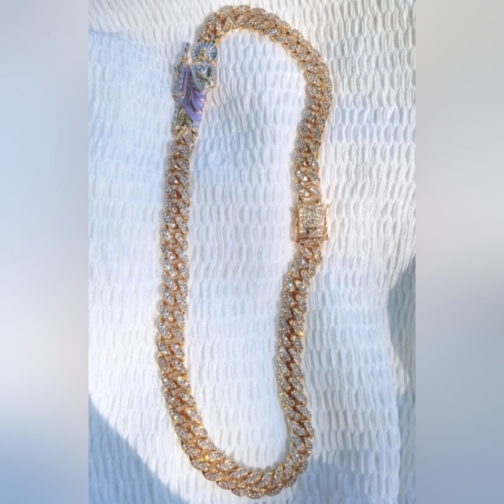 14k gold plated San Judas Tadeo "Saint Jude" necklace